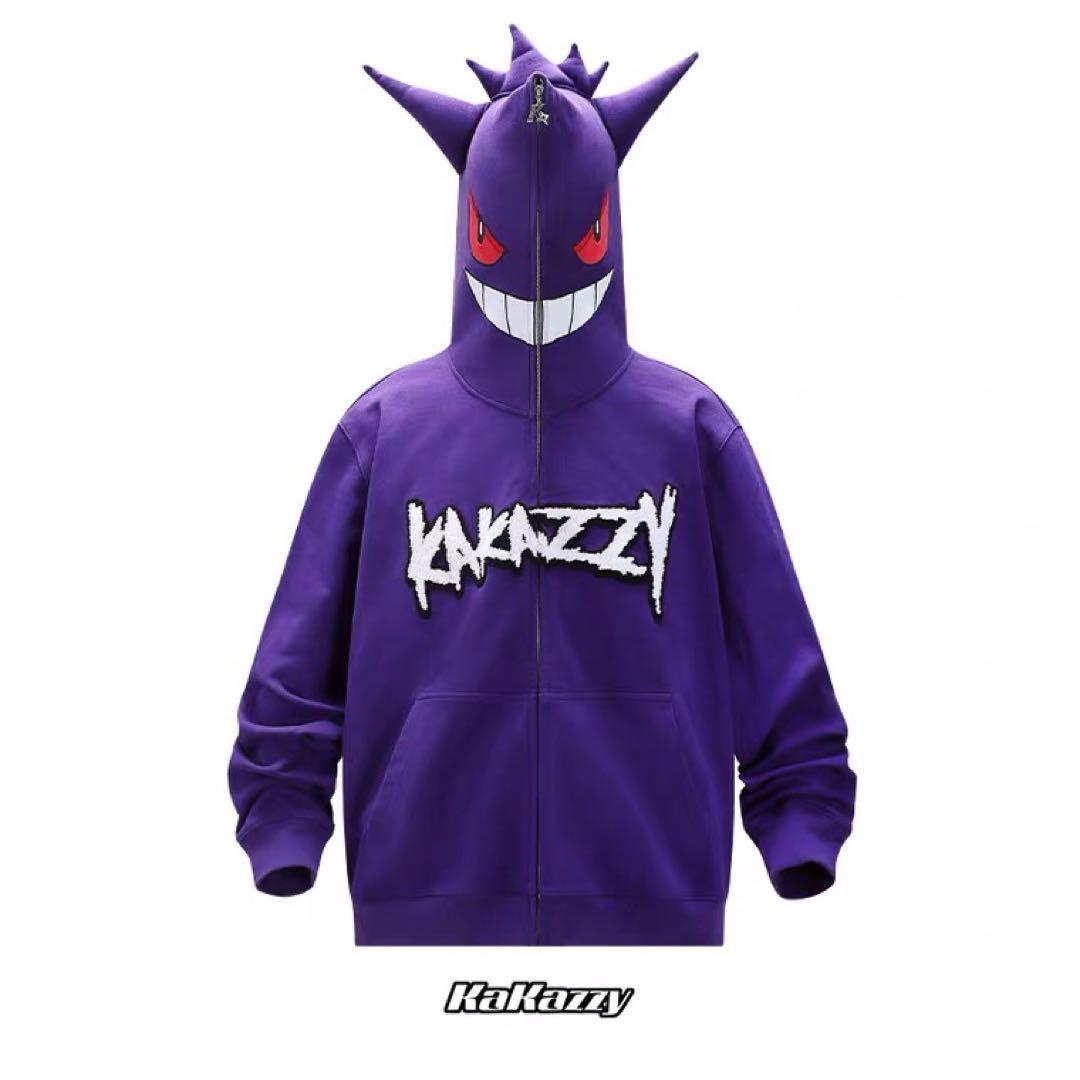 KAKAZZY POKEMON ゲンガー Full Zip HOODIEパーカー - メルカリ