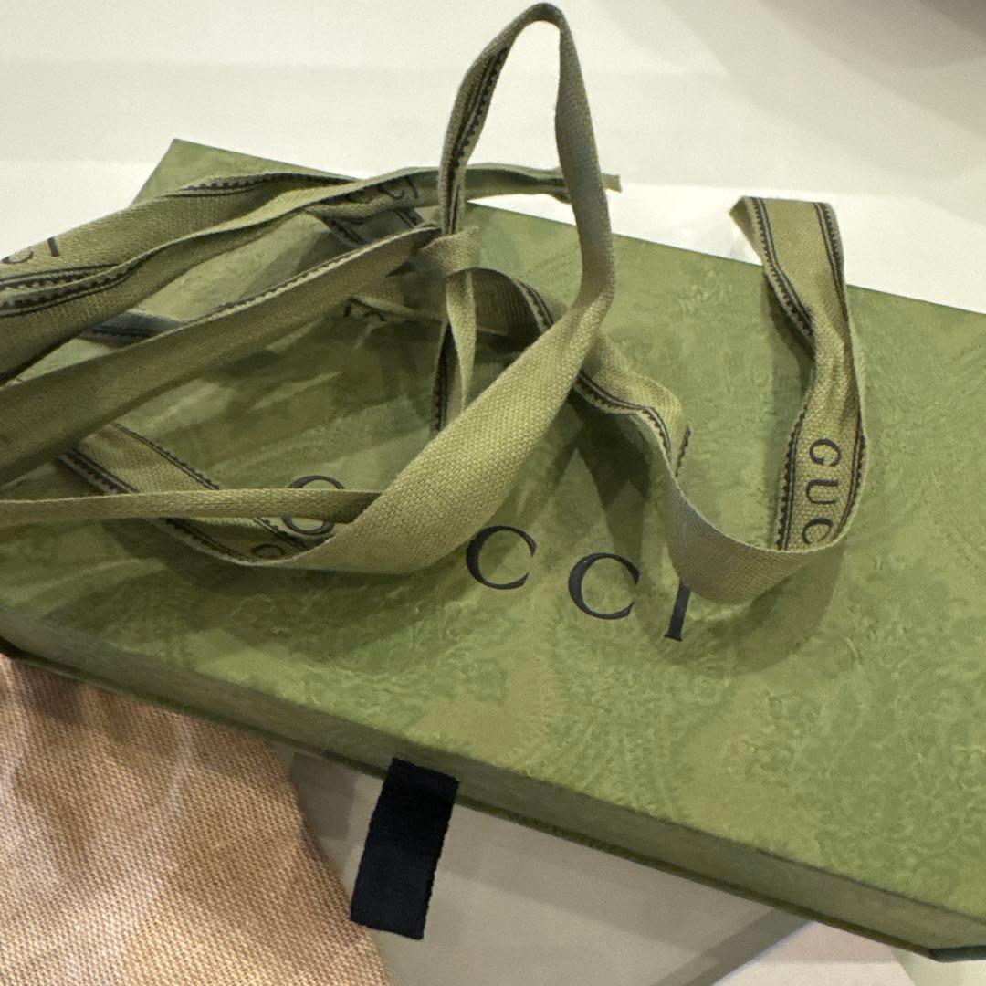 GUCCI GGロゴシュシュ ネイビー/グレー