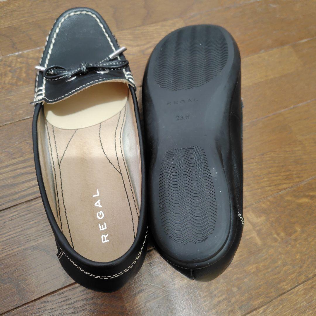 REGAL ブラックレザー ローファー - メルカリ