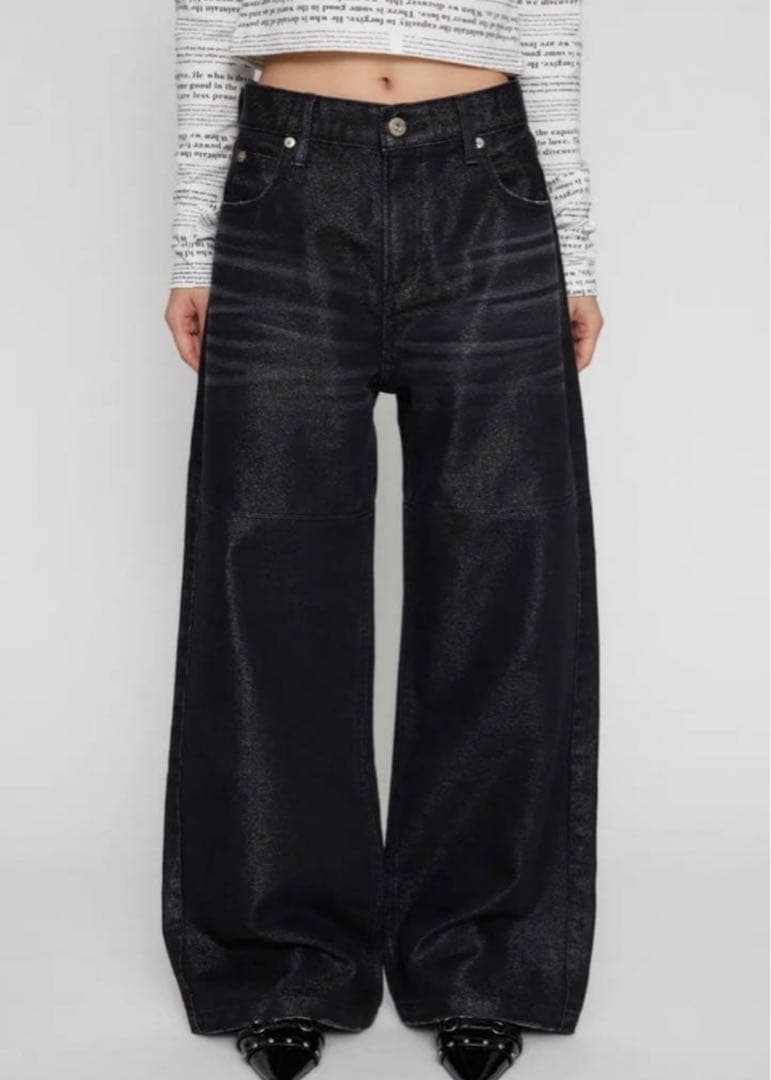 lagua gem GLOW FACE ストレートデニム