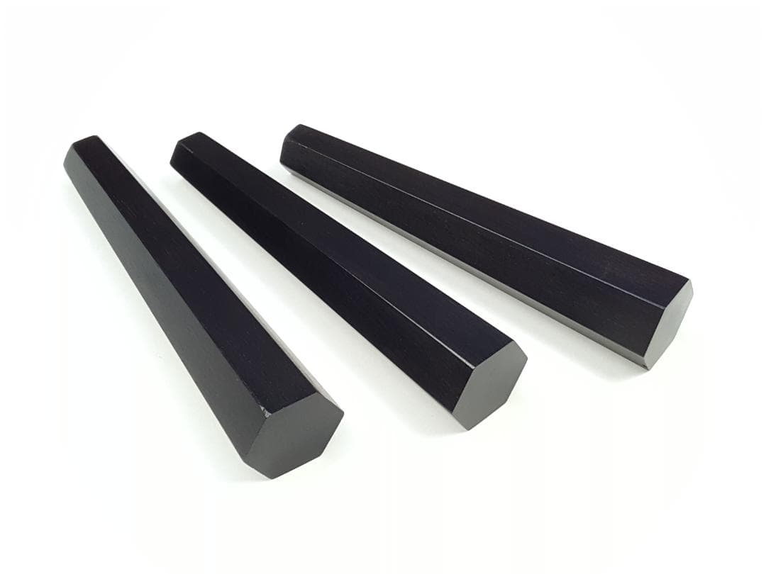 津軽三味線　糸巻き　本黒檀