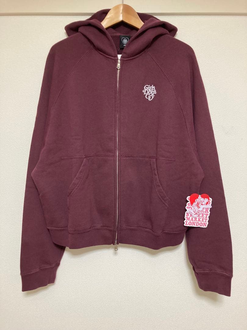 値下げ！DSML Girls Don't Cry Logo Zip Hoodie ガールズドントクライ Girls Don't Cry × ヴェルディ VERDY DSML限定