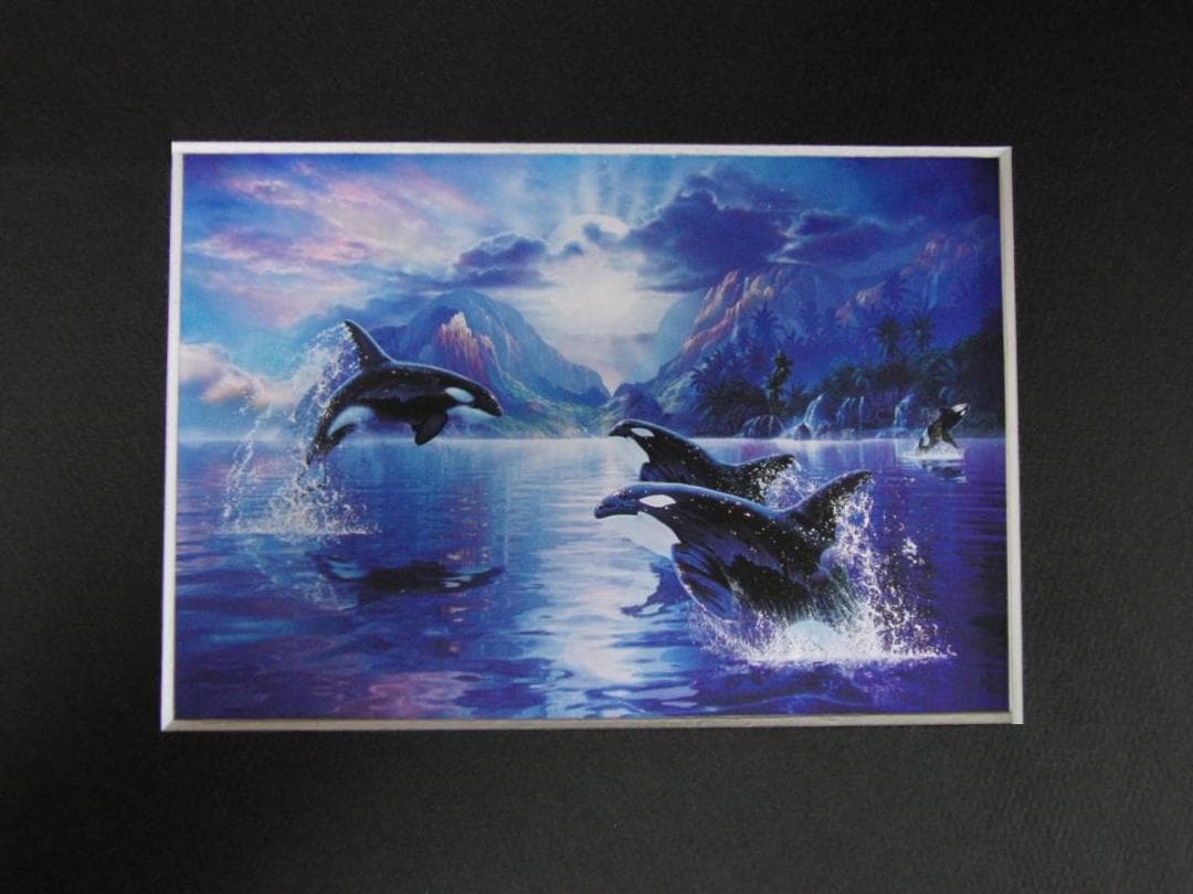 クリスチャン・ラッセン、【ウィスパー オブ ザ ムーン】、希少な額装