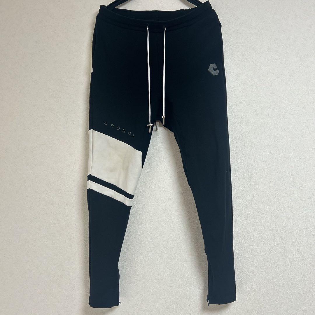 CRONOS クロノス パンツ ブラック ホワイト XLサイズ
