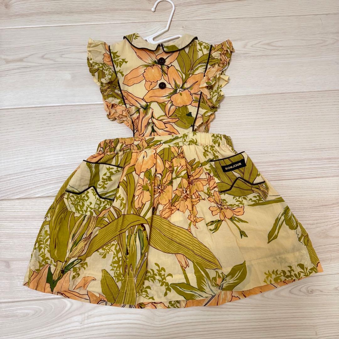 bonjour diary エプロンワンピース 2y - メルカリ