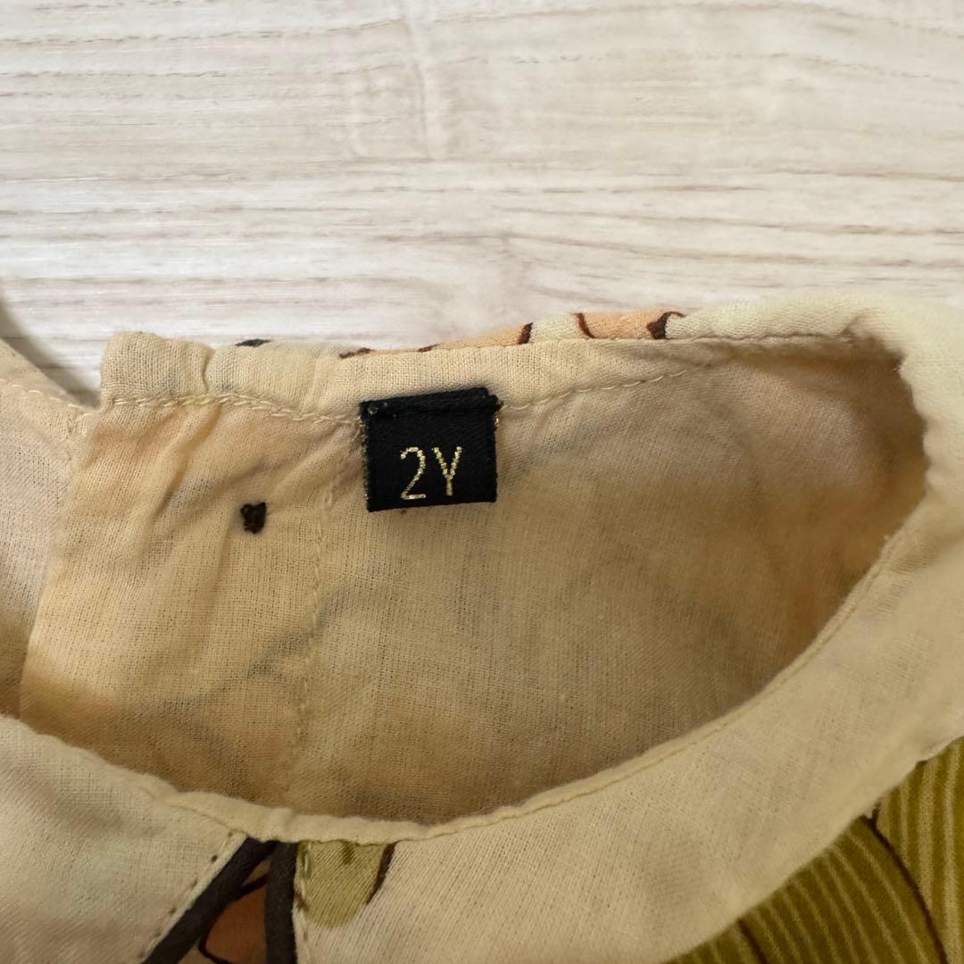 bonjour diary エプロンワンピース 2y - メルカリ