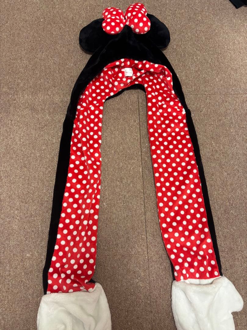 ミニーマウス マフラーキャップ ディズニー - メルカリ