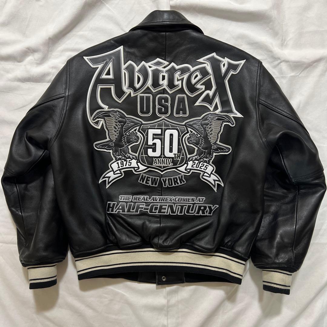avirex バーシティレザージャケット