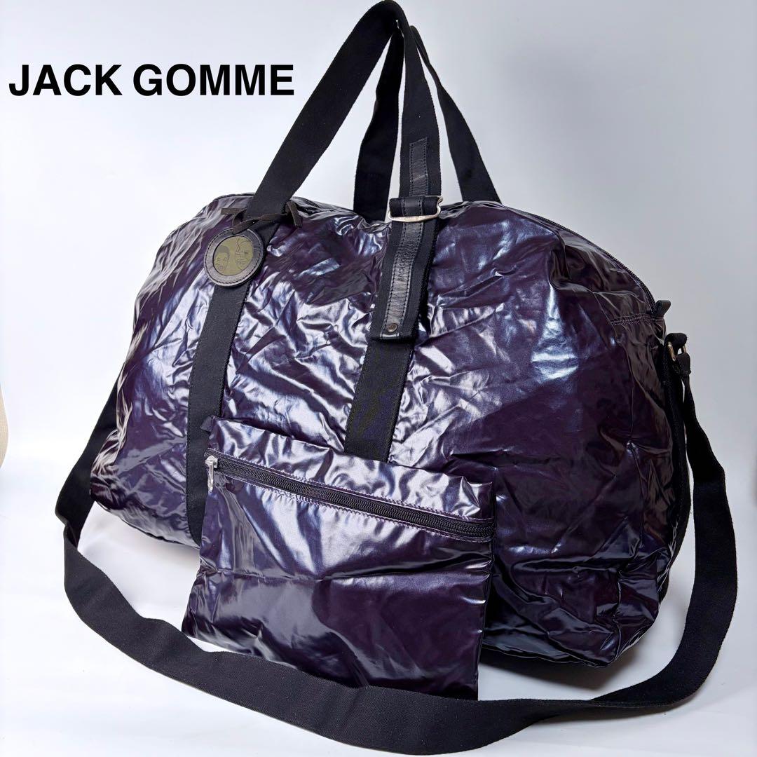 jack gomme 2way 旅行 ショルダー ポーチ付 大容量ボストンバッグ
