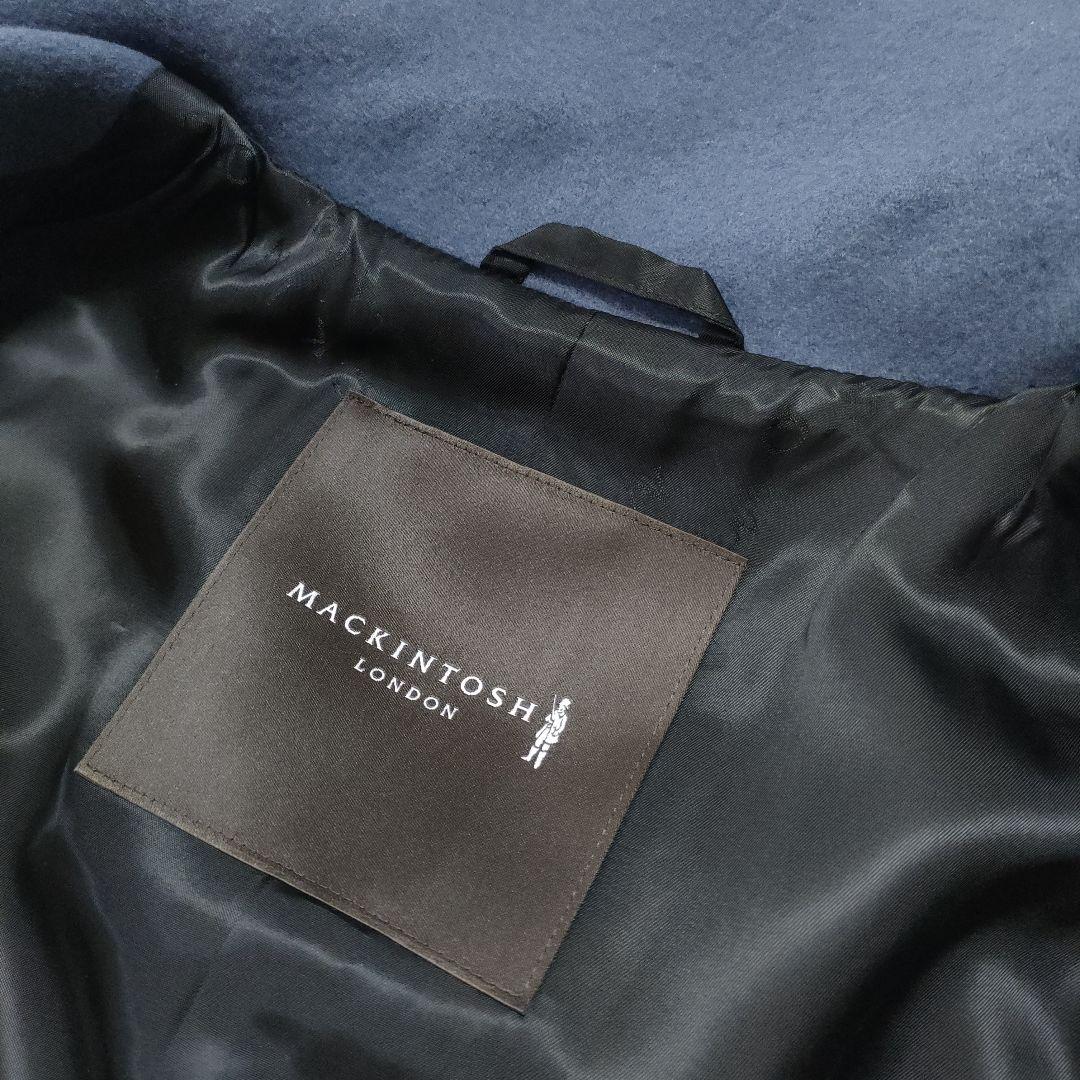 極美品✨マッキントッシュ ロングダッフルコート ブルーグレー 38