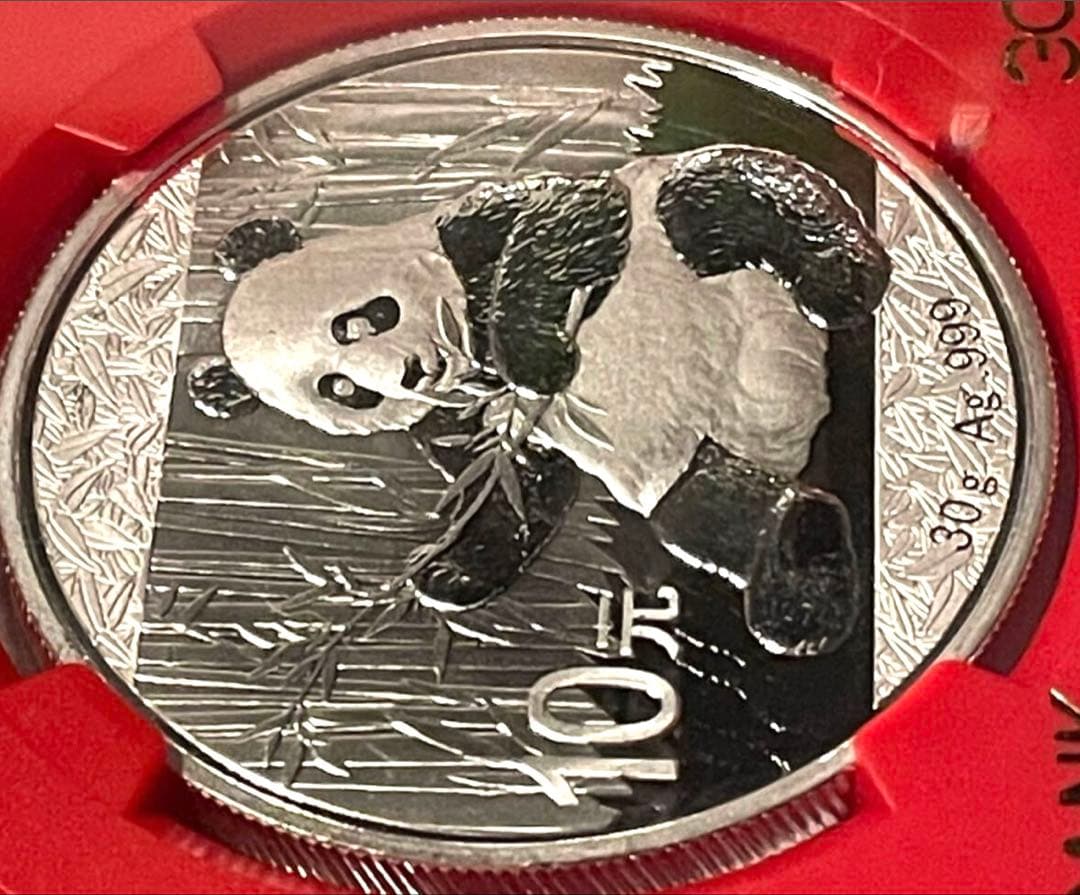 中国 パンダ銀貨 10元コイン 2017年 NGC MS70 カンフーパンダ3 - メルカリ
