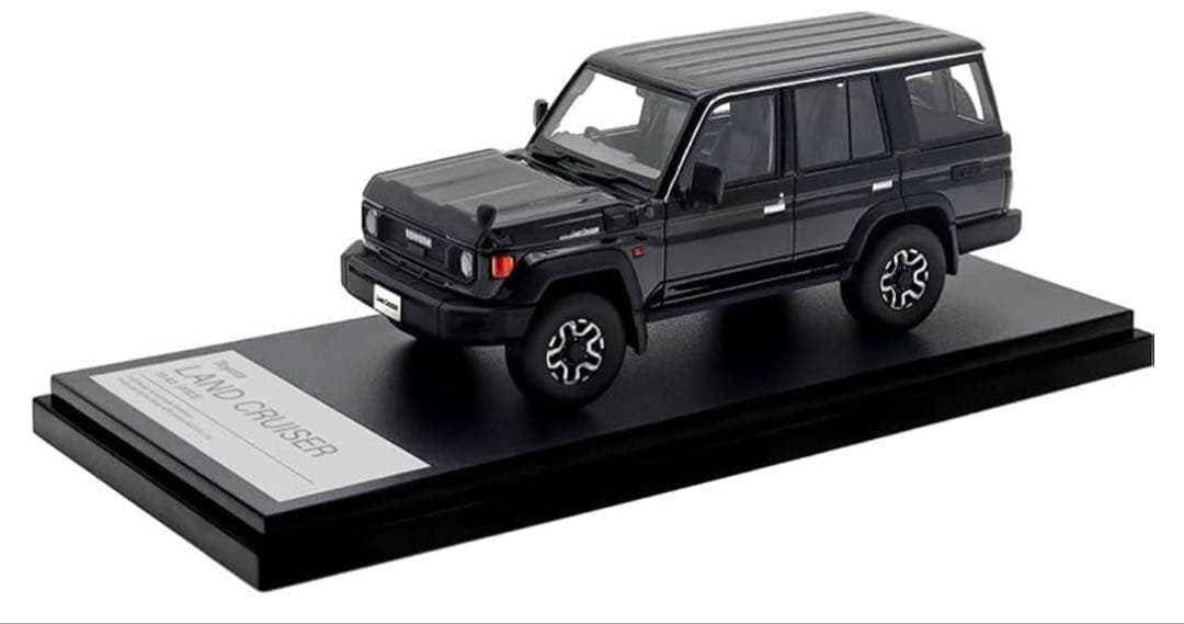 希少　Land Cruiser 70 アティチュードブラックマイカ　精密設計 京商 1/43 トヨタ ランドクルーザー 70 アティチュードブラックマイカ