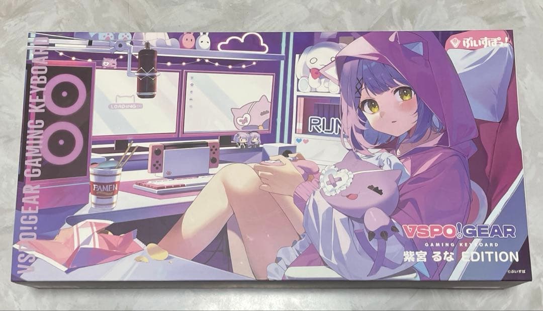 【新品未使用】VSPO!GEAR ゲーミングキーボード 紫宮るな EDITION Amazon.co.jp: ぶいすぽっ VSPO GEAR ゲーミングキーボード 紫宮るな