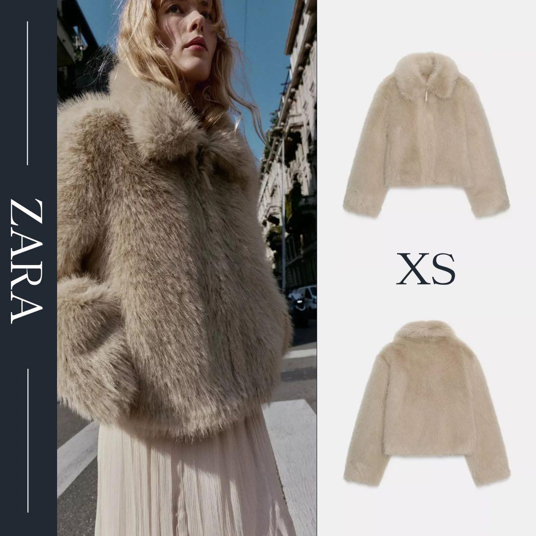 ZARA ダブルフェイス フェイクファージャケット XS新品