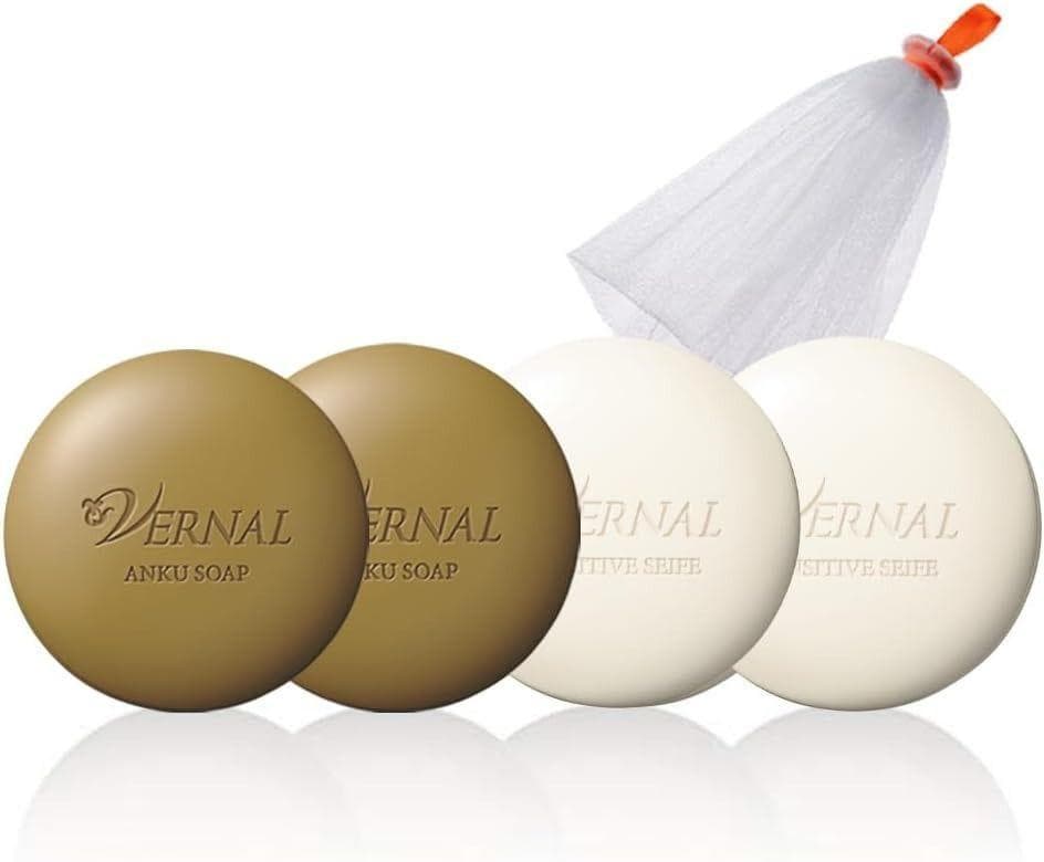 ヴァーナル ベーシック石鹸4個セット（アンクソープ2個・センシティブザイフ2個）