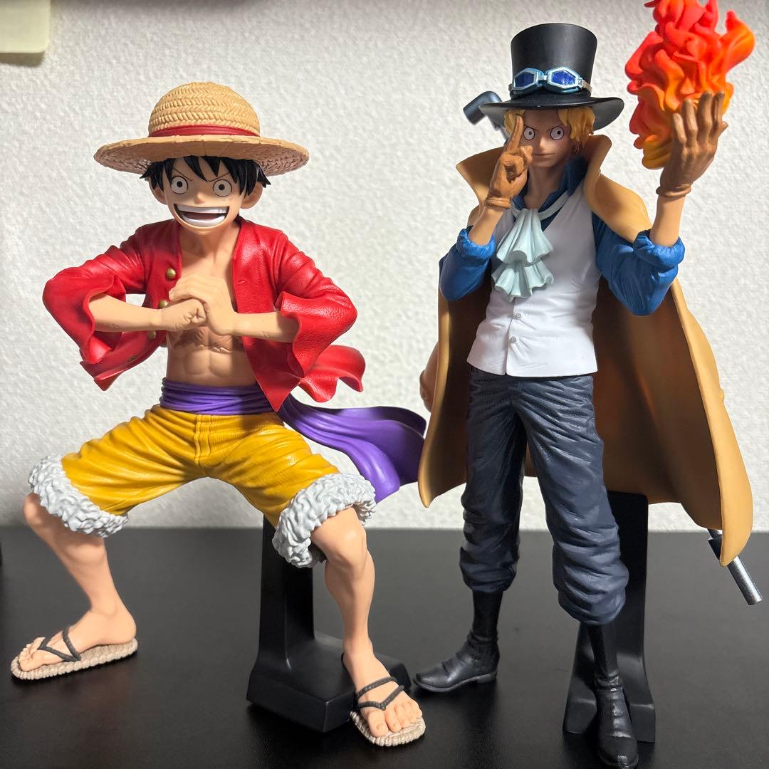 ワンピース ルフィ＆サボ KING OF ARTISTフィギュアセット！ - メルカリ