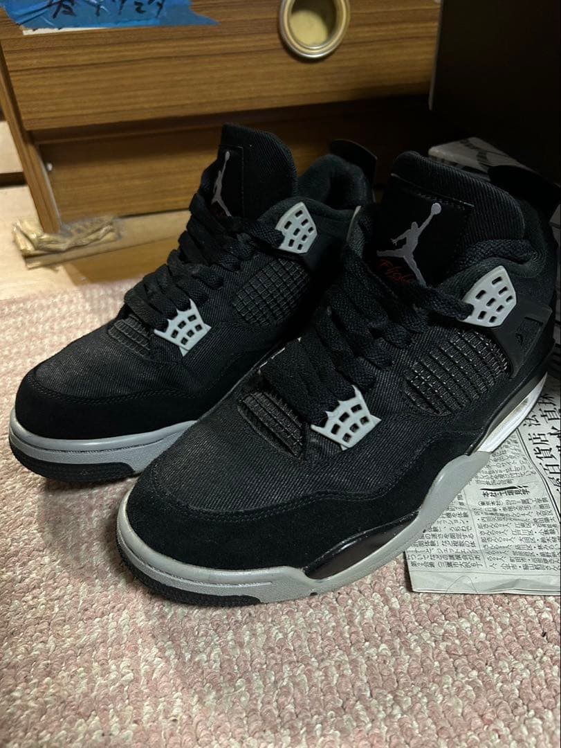 ア*ビ様 Jordan 4 Retro SE Black Canvas 27cm