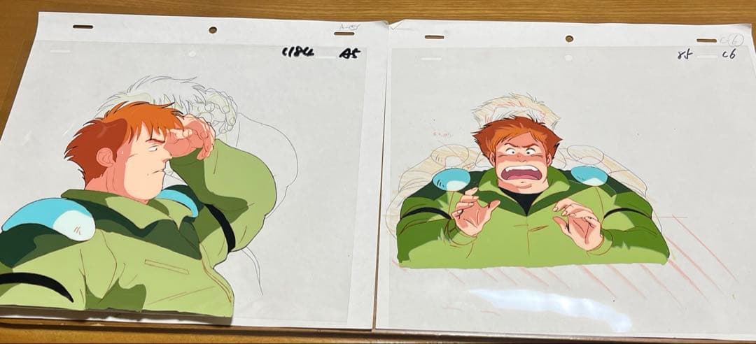 赤い光弾ジリオン デイブ セル画 2枚セット