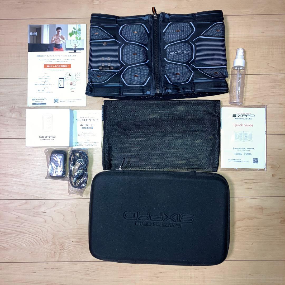 【Mサイズ美品】SIXPAD パワースーツライトコアベルト 黒