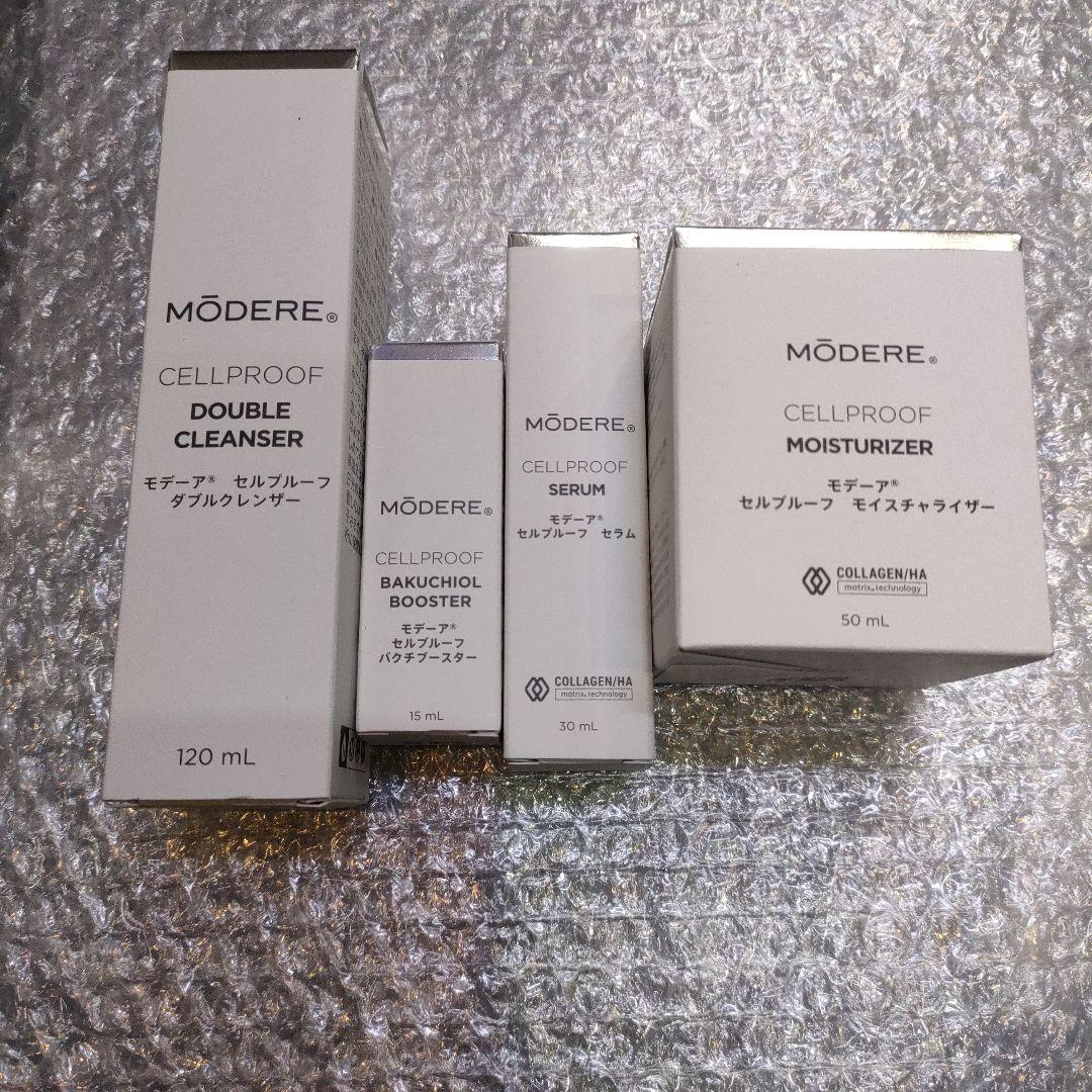 モデーア　洗顔、ブースター美容液、セラム、モイスチャライザー　4点セット