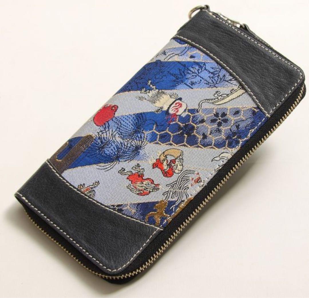 デグナー　DEGNER 花山 長財布 百鬼夜行藍色　新品未使用