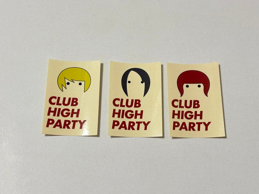 シンガーズハイ FC限定 ガチャガチャ ステッカー イラスト 3枚セット