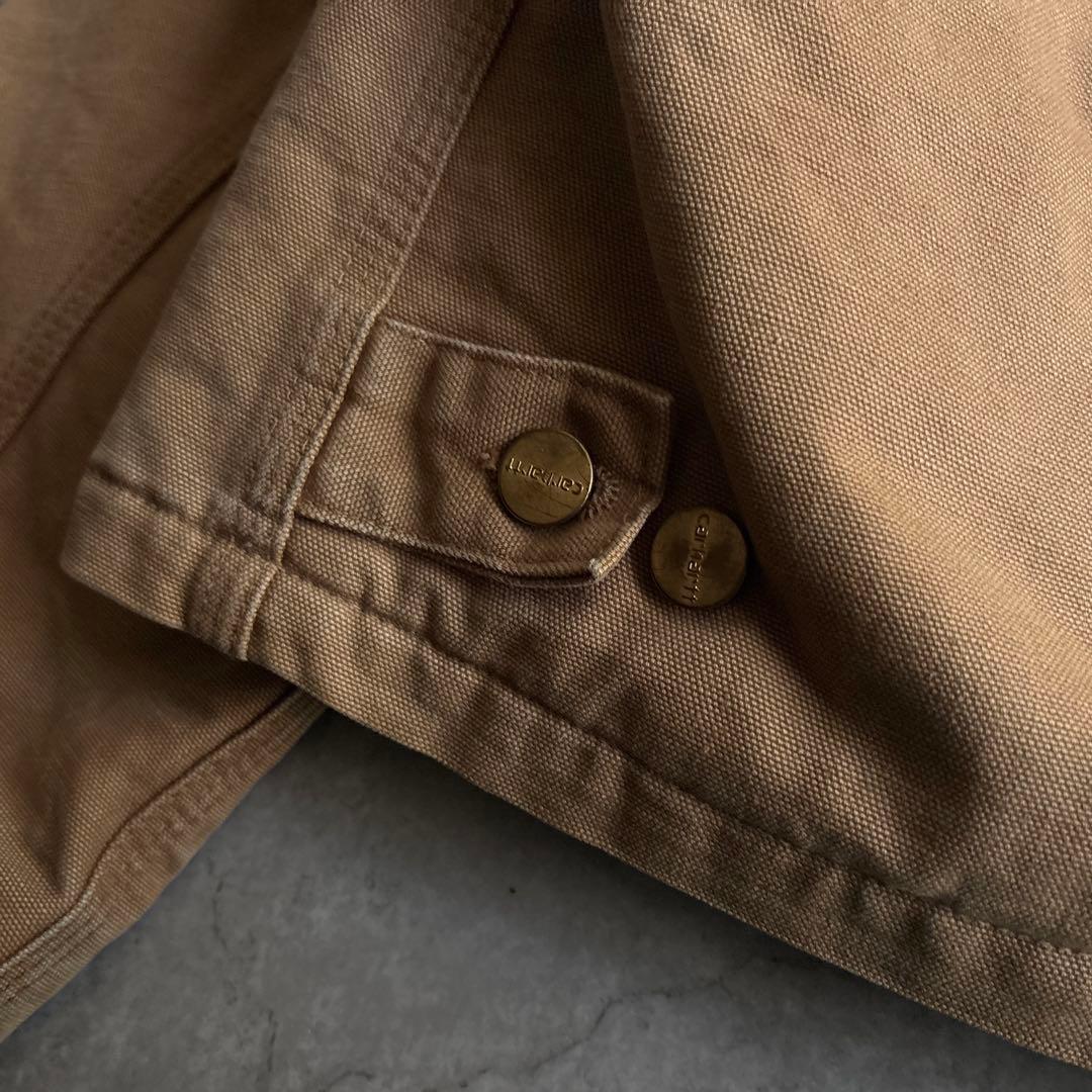 90's□USA製□carhartt トラディショナルジャケット 短丈 フード付