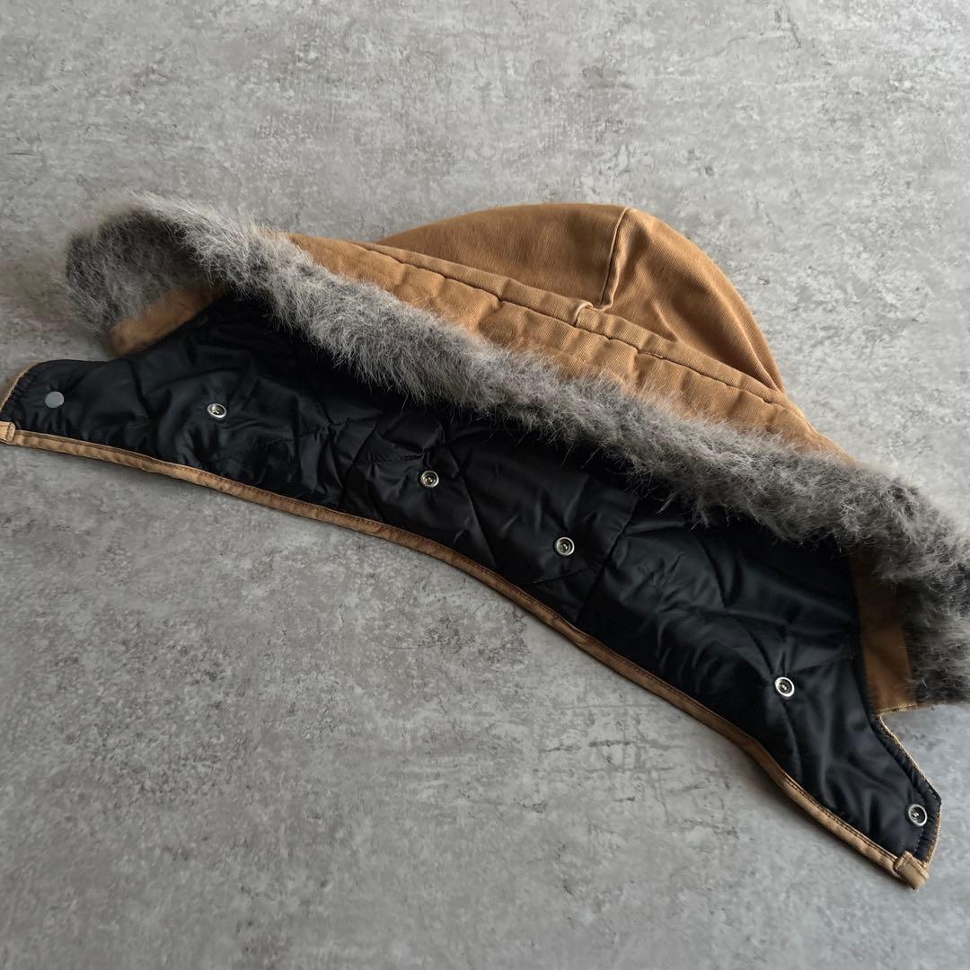 90's□USA製□carhartt トラディショナルジャケット 短丈 フード付