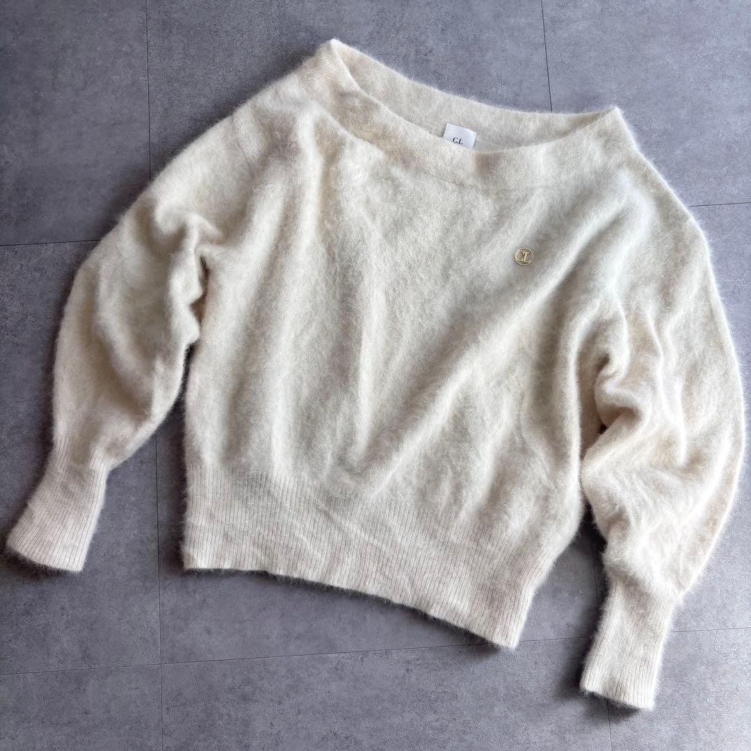 CAPRICIEUX LE'MAGE FOXカシミアボートネックニット ホワイト - メルカリ