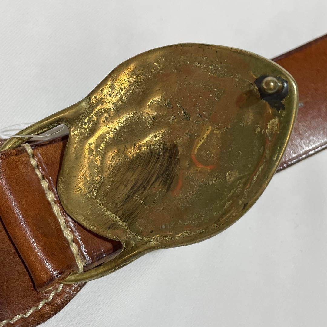 フェリージ Felisi ブラスバックル×レザーベルト イタリア製 試着のみ