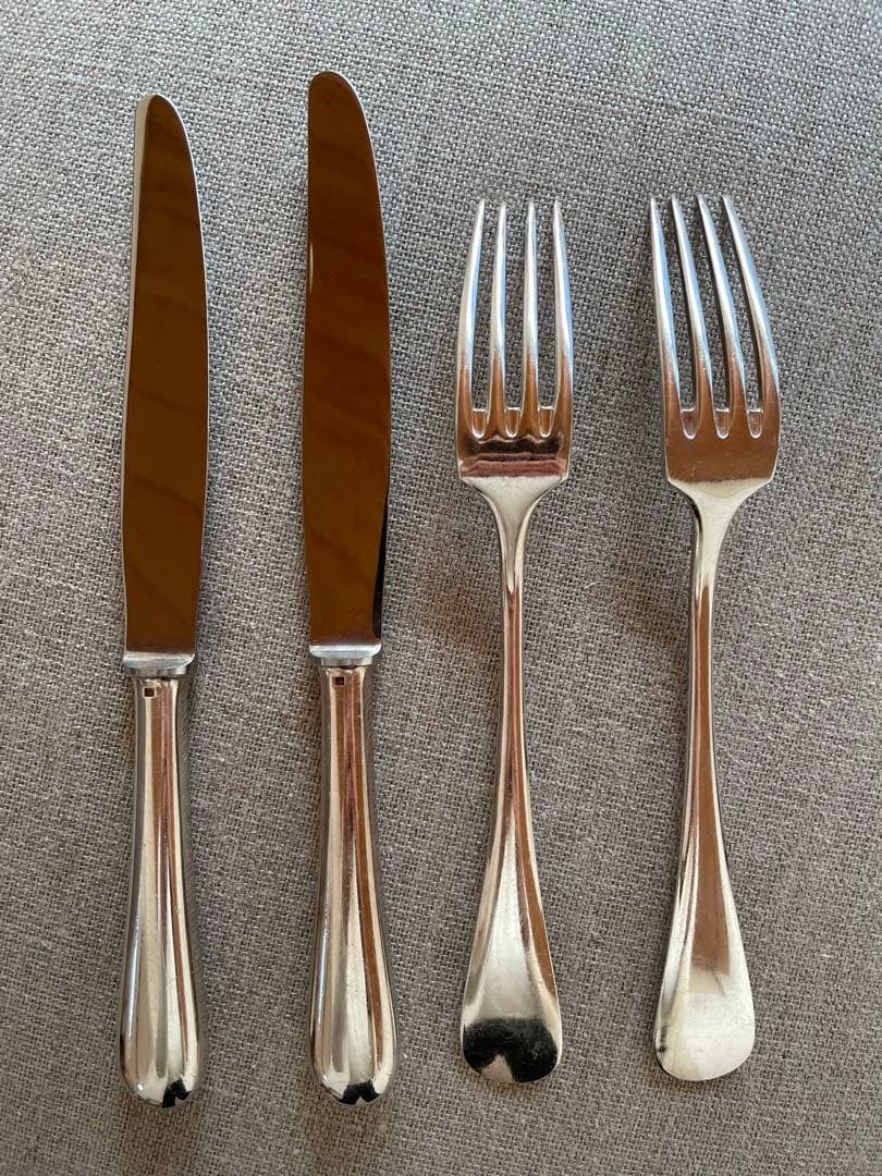 クリストフル　フィデリオ　フォーク&ナイフ　4本セット