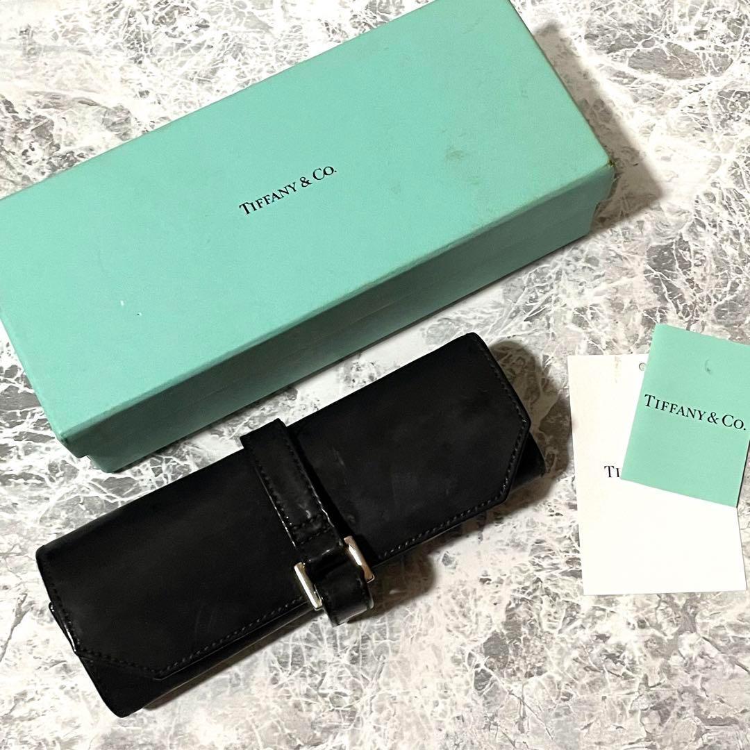 ティファニー ジュエリーロール アクセサリー入れ ポーチ 黒 レア 2402060661.jpg