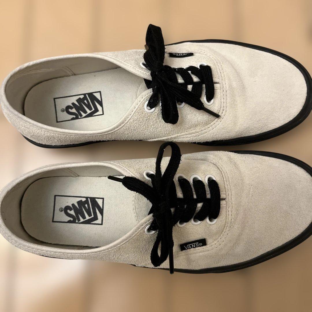 靴 VANS AUTHENTIC SUEDE MARSHMALLOW 26.5cm