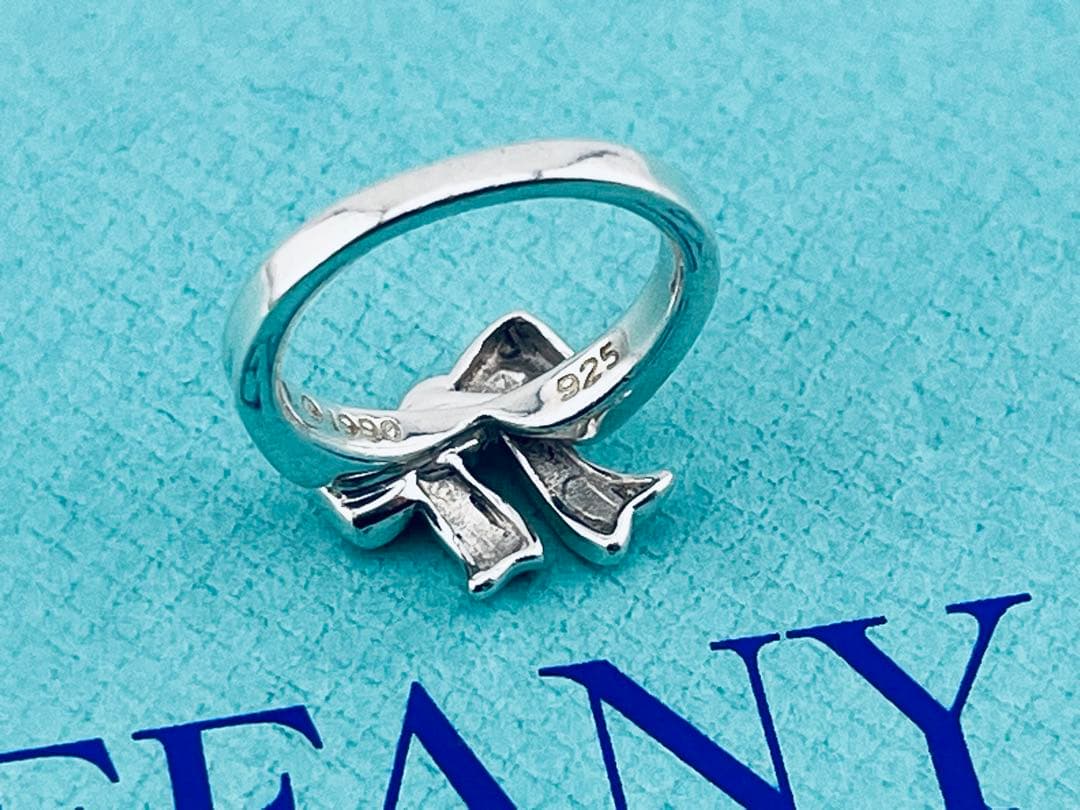 c930 オールド ティファニー 1990 リボン リング 925 約6.5号 - メルカリ