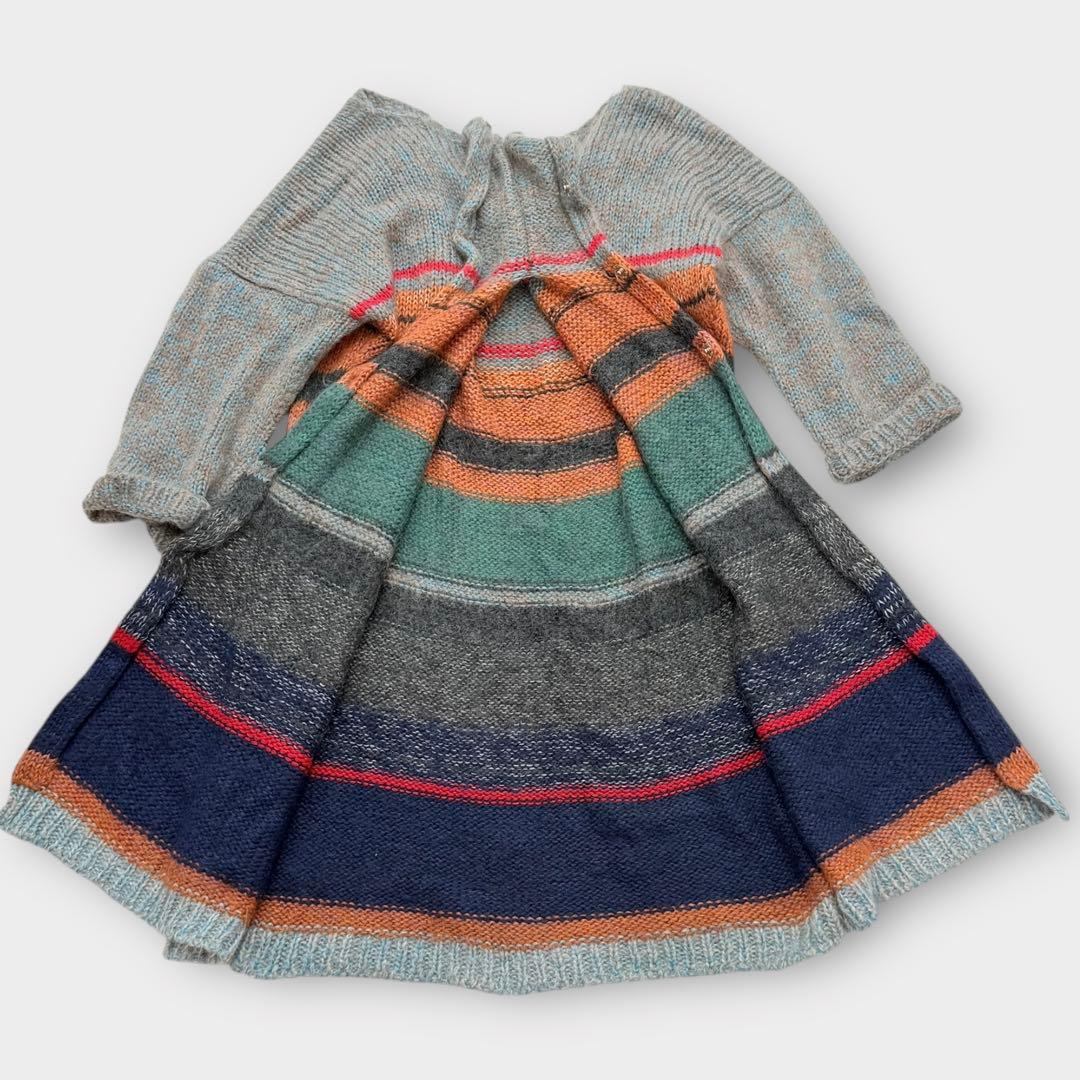 Yohji Yamamoto マルチボーダー ニットコート 1998AW - メルカリ