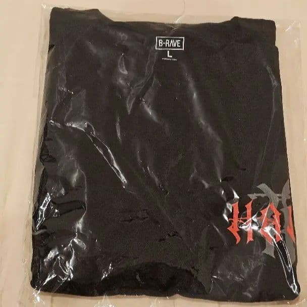 B-RAVE24019 HANAロゴ Tシャツ Lサイズ 黒