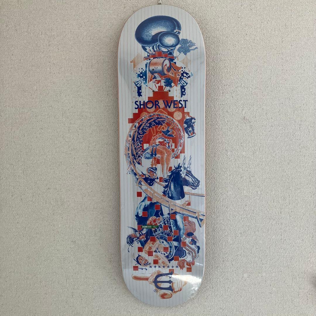 evisen スケートボート　デッキ　9インチ　壁掛けワイヤー希望あればあげます