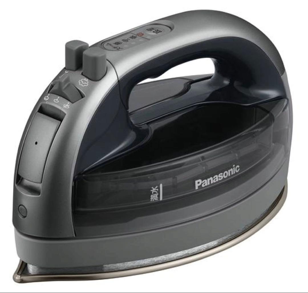 【送料込】パナソニックコードレススチームWヘッドアイロンNI-WL706-H