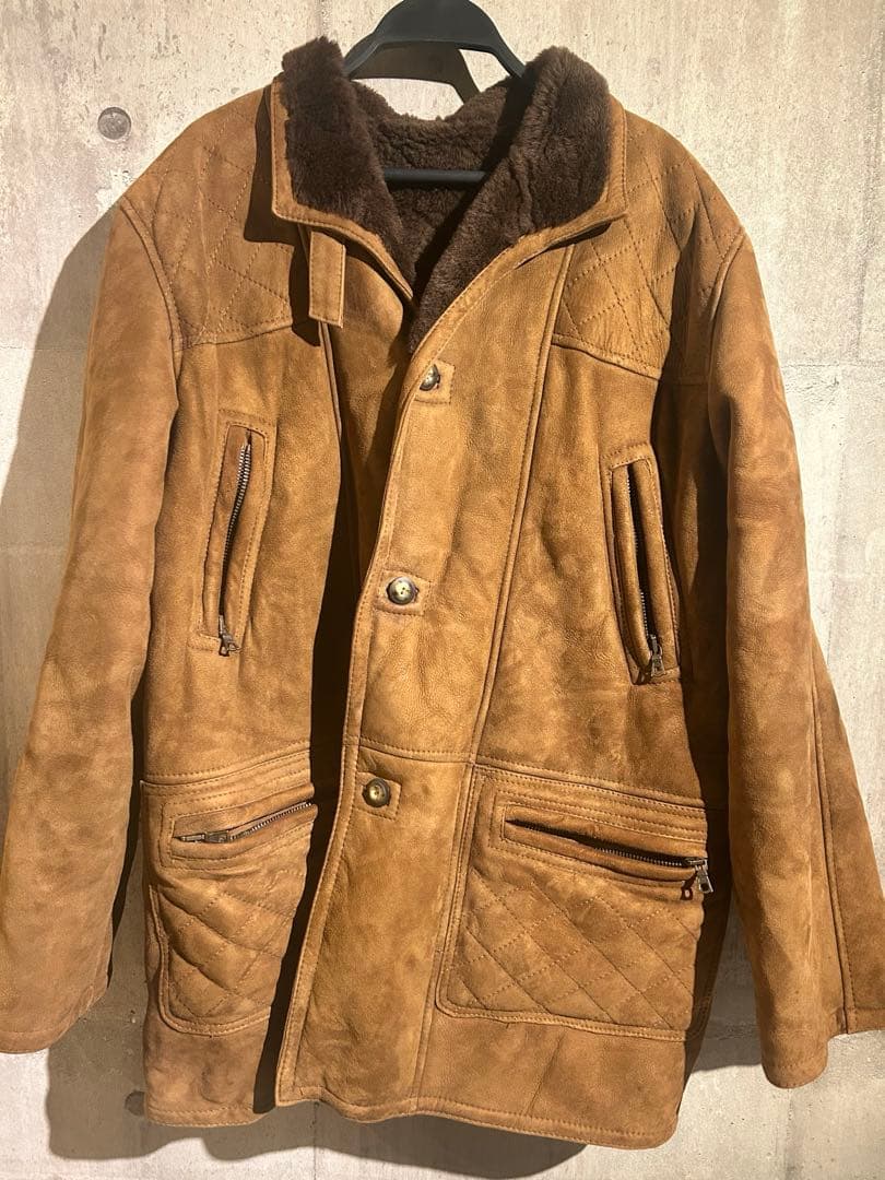 破格90s〜00s MILANO VICE ムートンコート レザー ボアイタリア