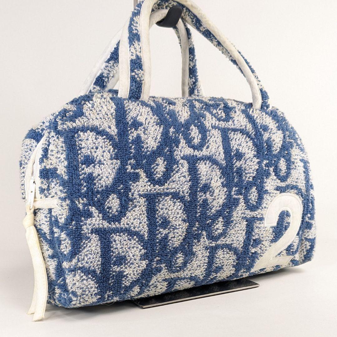 Dior クリスチャンディオール トロッター ハンドバッグ ミニバッグ パイル地