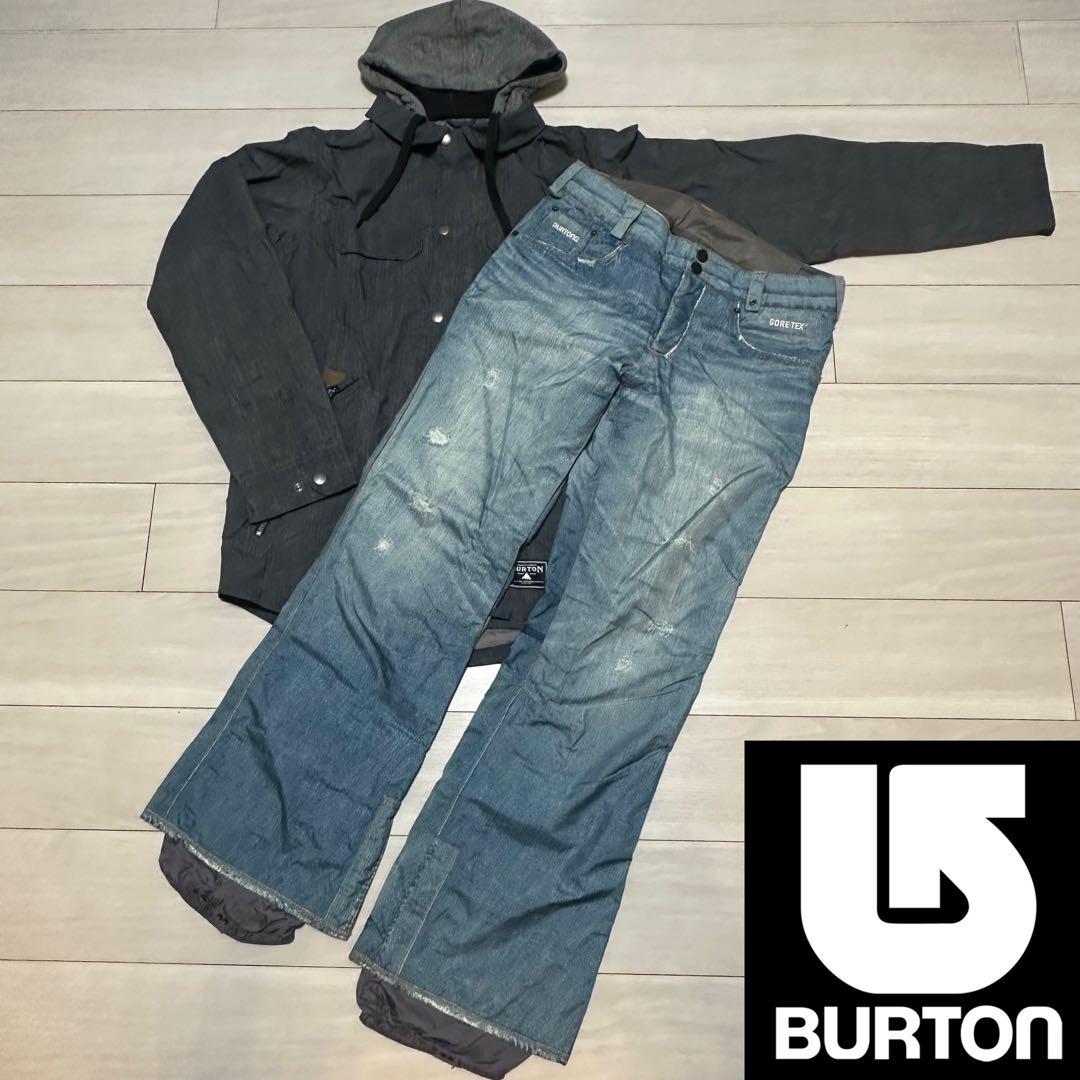 BURTON スノーボードウェア上下セット デニム GORE-TEX 平野歩夢