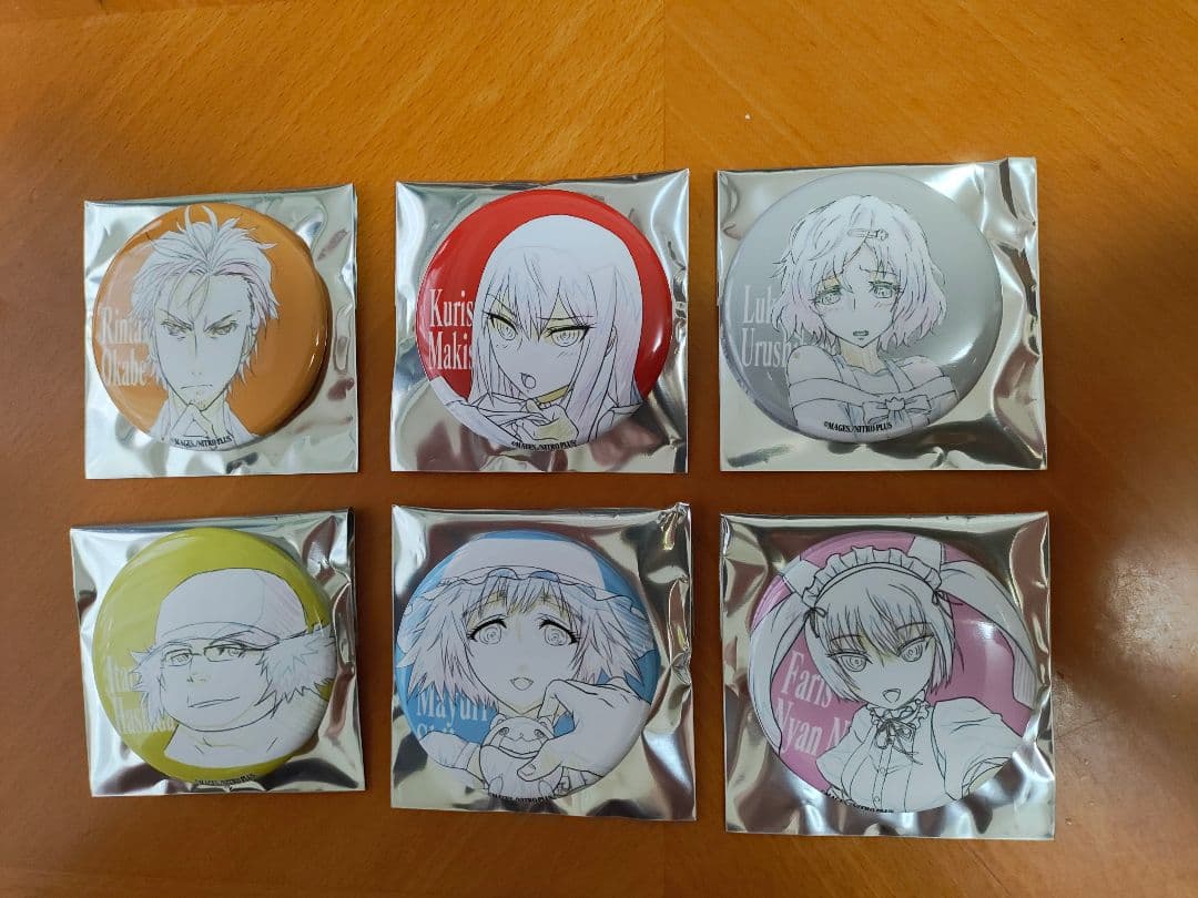 steins;gate シュタインズゲート 原画缶バッジ 6種セット売り - メルカリ
