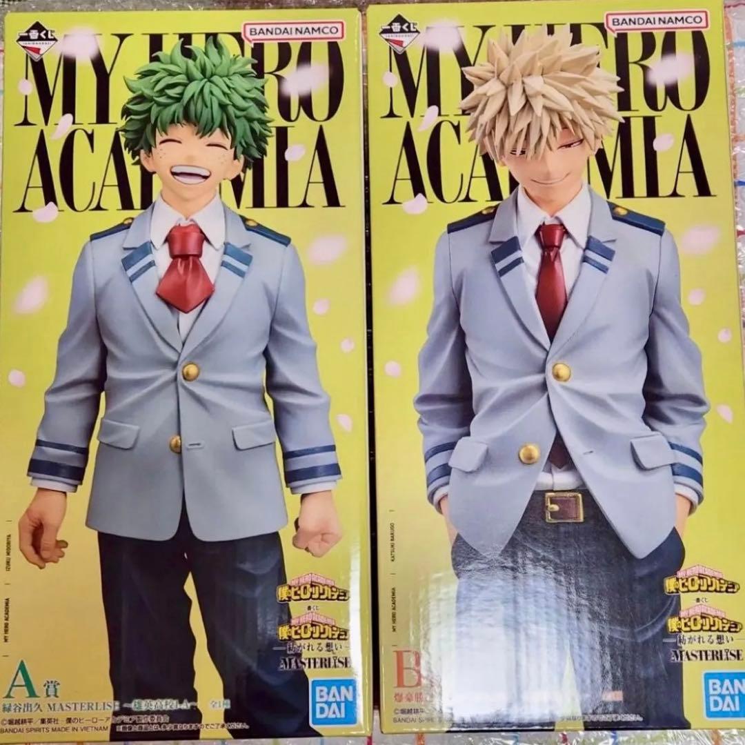 未開封】ヒロアカ 一番くじ 紡がれる想い A賞 緑谷出久 B賞 爆豪勝己