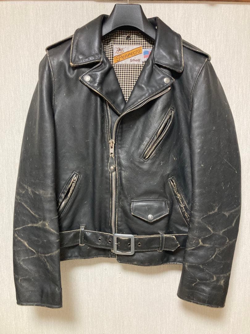 専用）極美品Schott パーフェクト 70 ビンテージ ライダース7575