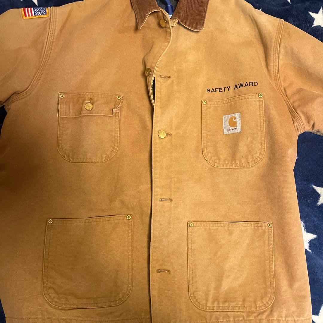 Carhartt ベージュジャケット SAFETY AWARD