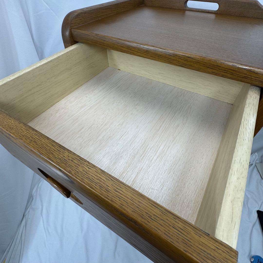 浜本工芸 (ハマモトコウゲイ) 電話台 木製電話台・ファックス台 引き出し付き