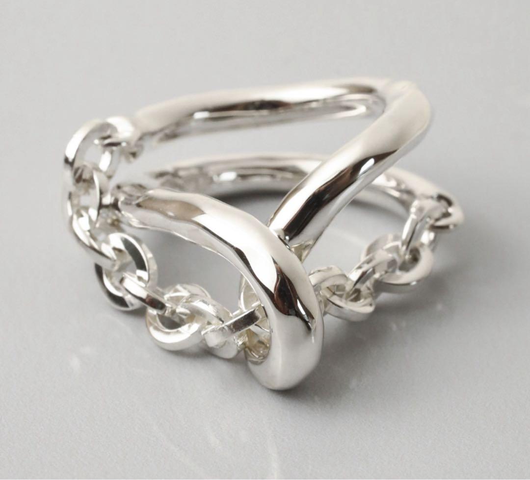 t*a様 e.m. 変形2連チェーンリング　10号サイズ