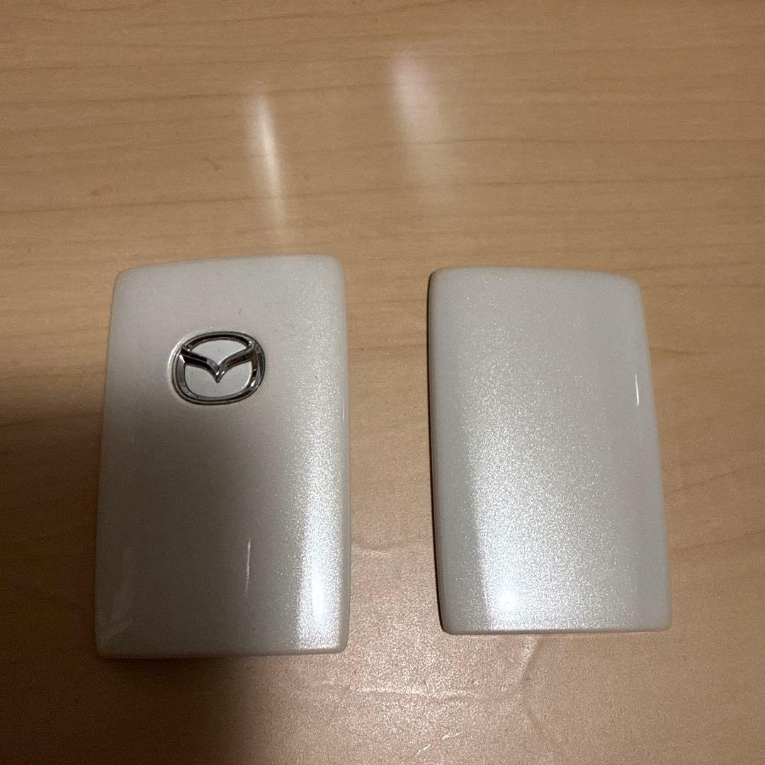 MAZDA 純正キーシェル スノーフレイクホワイトパールマイカ