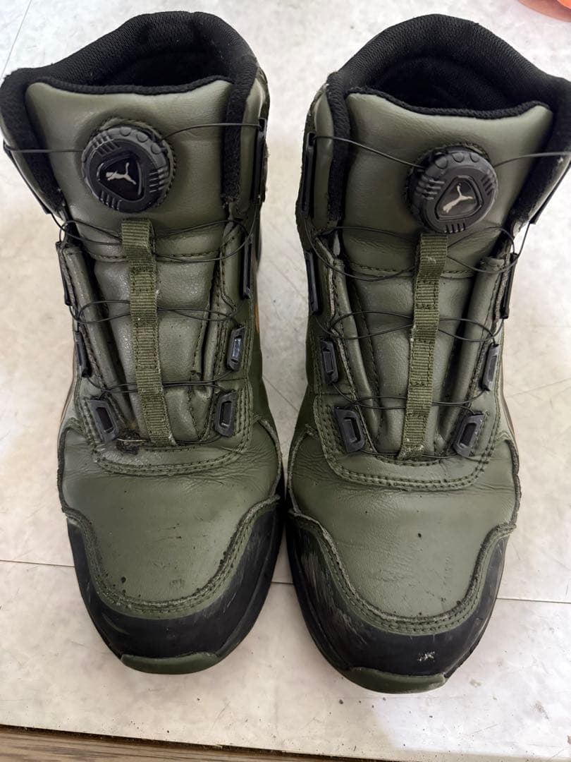 Puma オリーブグリーン 安全靴