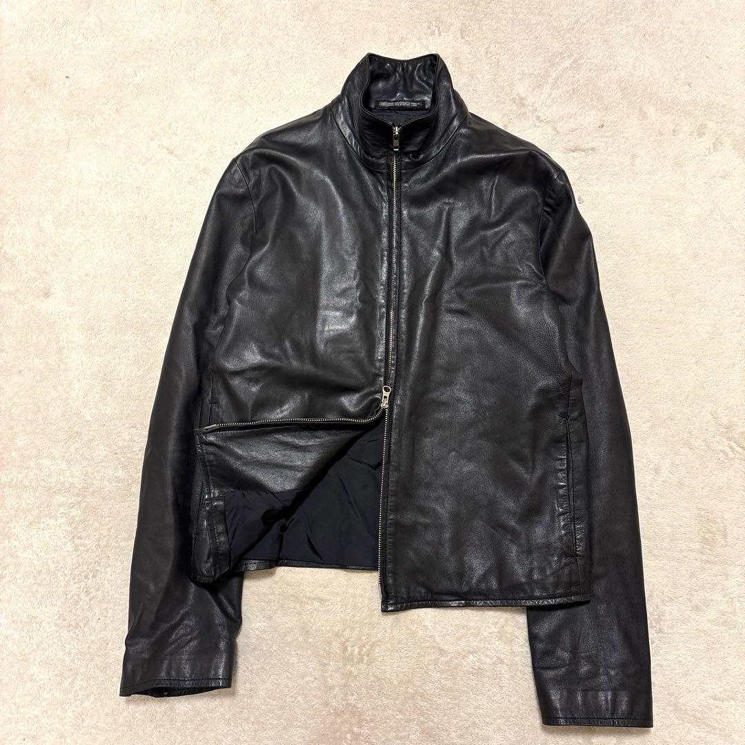 ジャケット・アウター 00s yohji yamamoto lamb lether jacket Yohji Yamamoto A.A.R Sheep Leather Rider's Jacket M | eBay